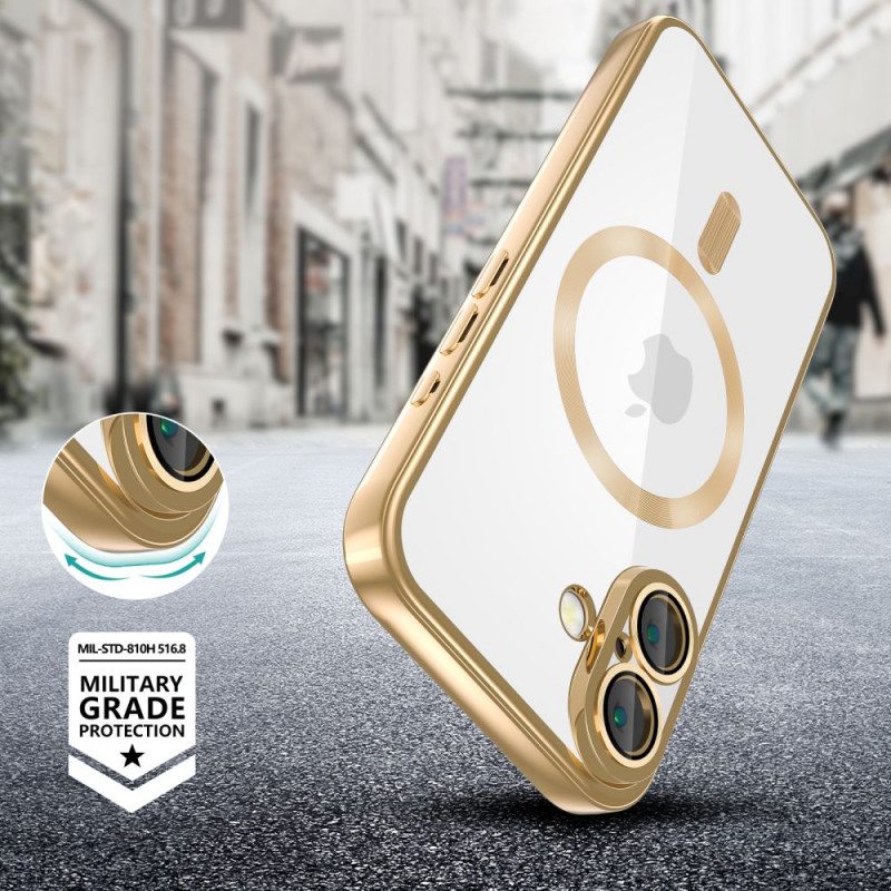 Capa MagSafe Tech-Protect MagFlex para Apple iPhone 16, dourado brilhante