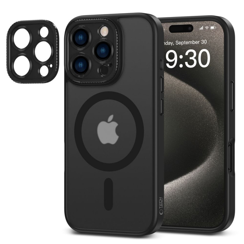 Capa MagSafe MagCam Tech-Protect para Apple iPhone 16 Pro, Preto Mate