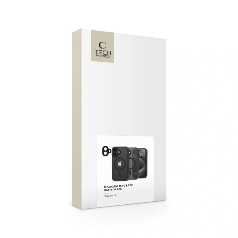 Capa MagSafe Tech-Protect MagCam para Apple iPhone 16, preto mate