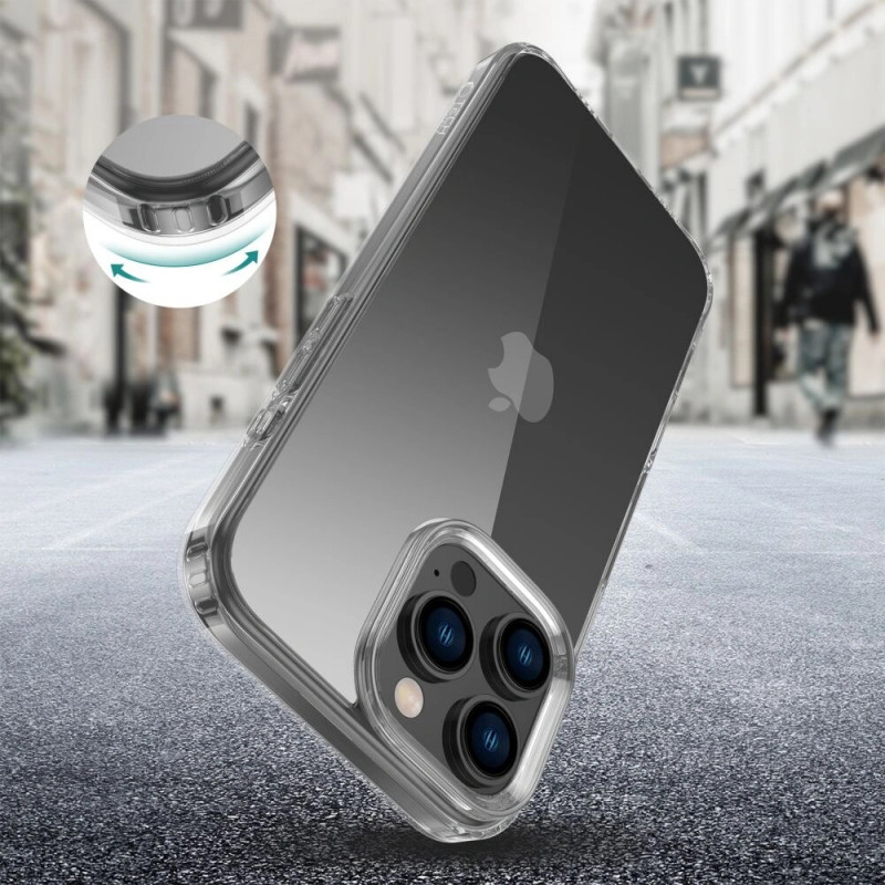 Capa Tech-Protect Flexair Hybrid para Apple iPhone 16 Pro Max, transparente