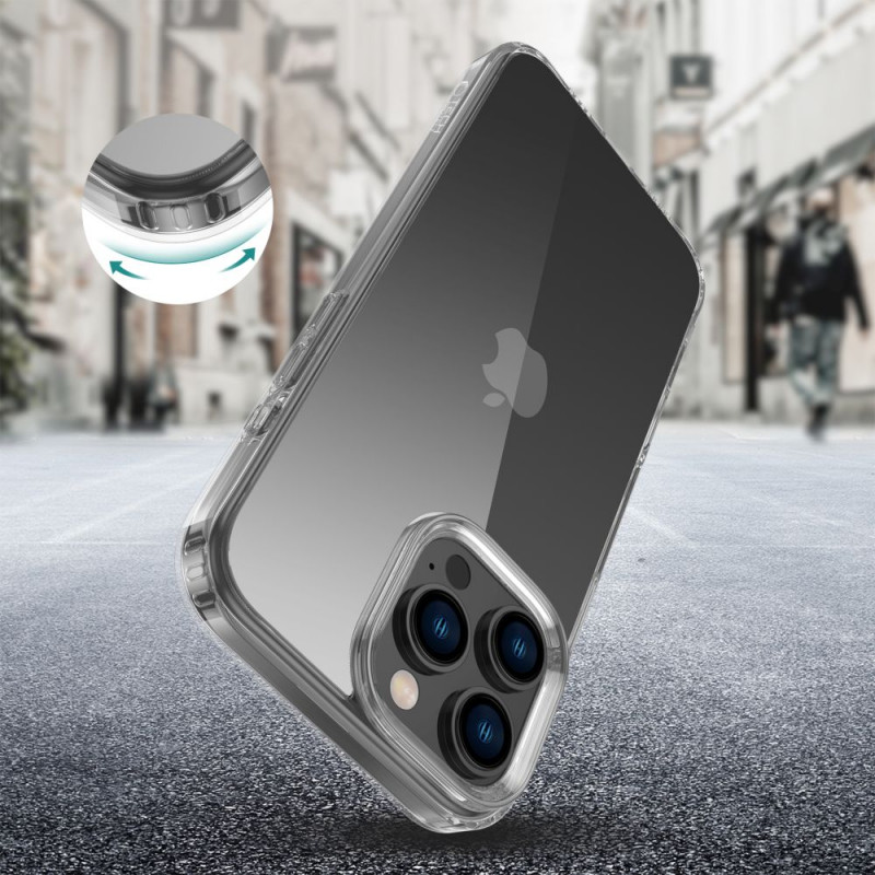 Capa Tech-Protect Flexair Hybrid para Apple iPhone 16 Pro Max, transparente