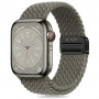Pulseira Tech-Protect Nylonmag para Apple Watch 4/5/6/7/8/9/SE/Ultra 1/2, 42/44/45/49 mm, verde-azeitona acinzentado
