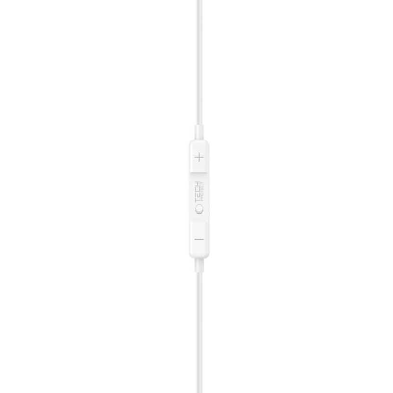 Auscultadores com fios Tech-Protect Ultraboost Core G3 Mini Jack 3,5 mm, brancos
