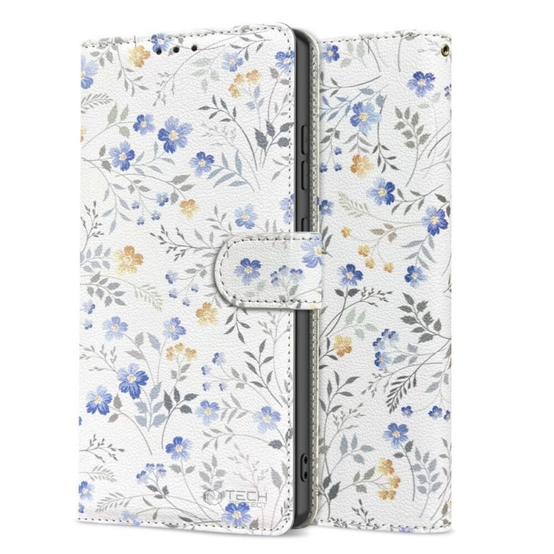 Capa carteira Tech-Protect para Samsung Galaxy A17 / A18 / A26 4G / 5G, Spring Flowers