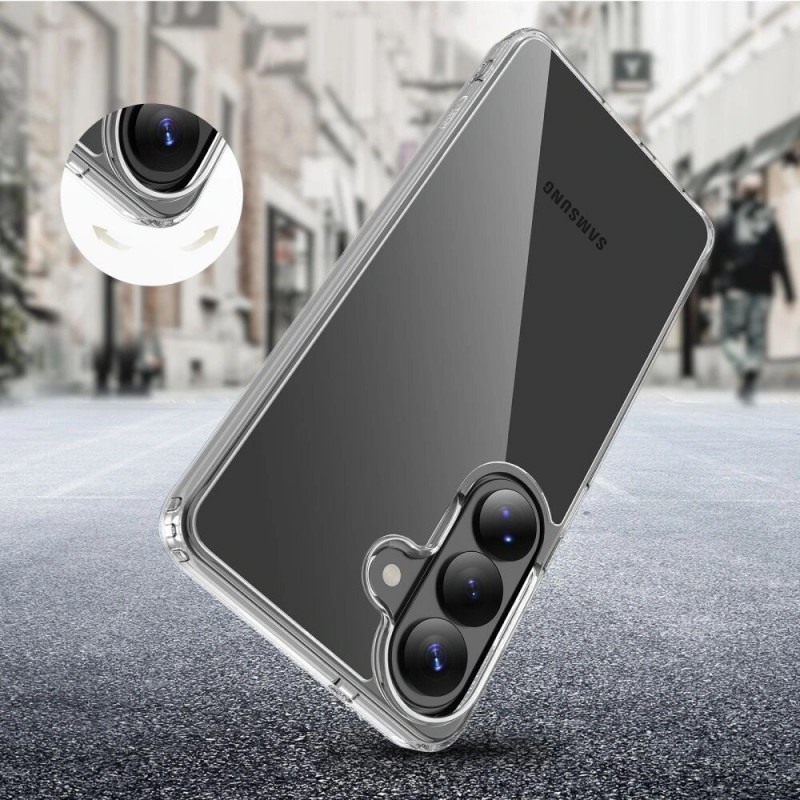 Capa Híbrida FlexAir Tech-Protect para Samsung Galaxy S26+, Transparente