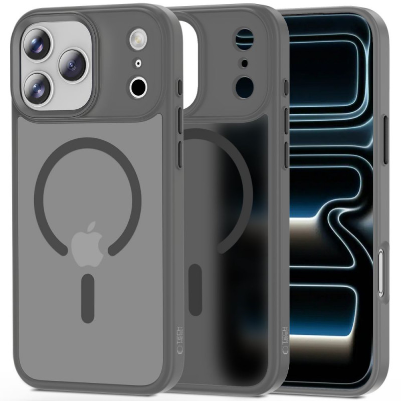 Capa MagSafe Tech-Protect Magmat para Apple iPhone 17 Pro, cinzento giz mate