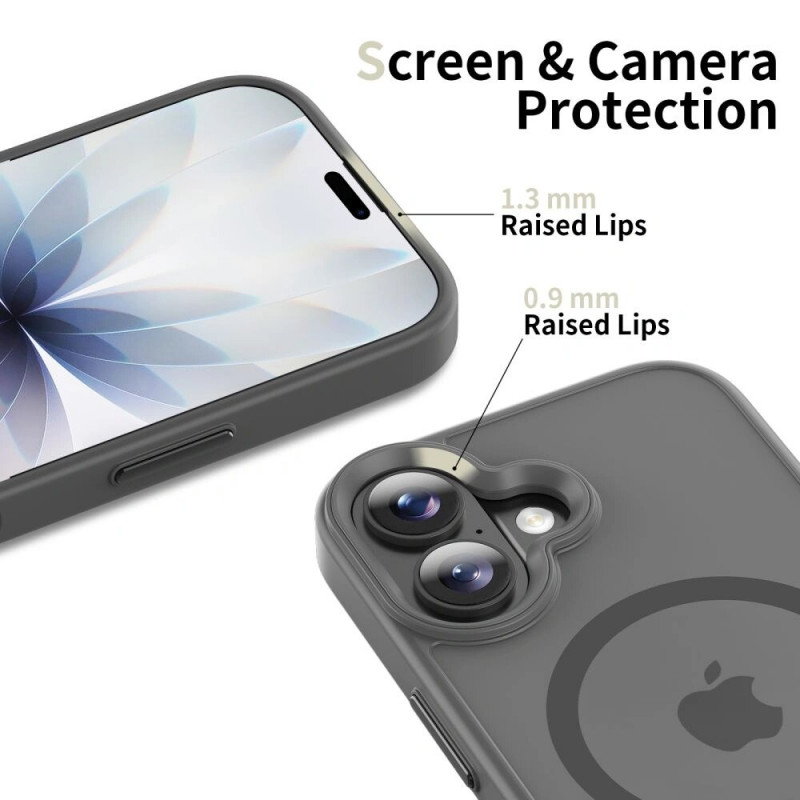 Capa MagSafe Tech-Protect Magmat THP4950 para Apple iPhone 17, cinzento giz mate