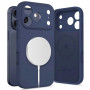 Capa Tech-Protect Silicone MagSafe para Apple iPhone 17 Pro, Deep Blue
