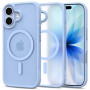 Capa MagSafe Tech-Protect MagMat para Apple iPhone 17, azul névoa mate
