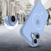 Capa MagSafe Tech-Protect MagMat para Apple iPhone 17, azul névoa mate