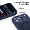Capa Tech-Protect Magmat MagSafe para Apple iPhone 17 Pro, Matte Deep Blue