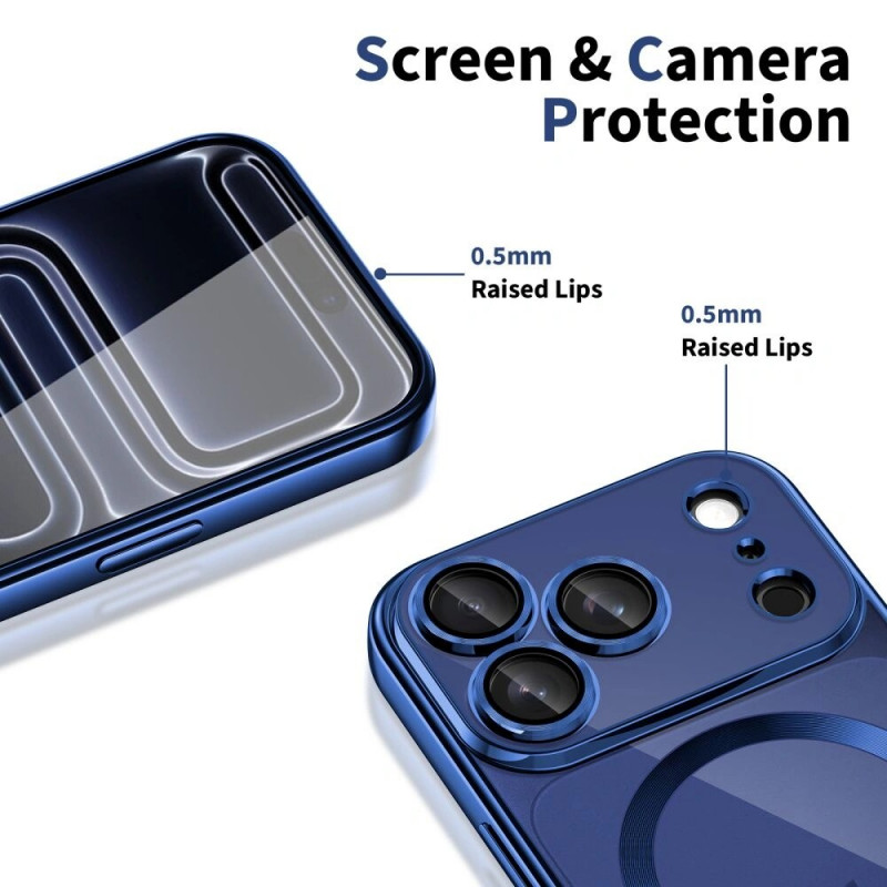 Capa MagFlex MagSafe Tech-Protect para Apple iPhone 17 Pro Max, Shiny Deep Blue