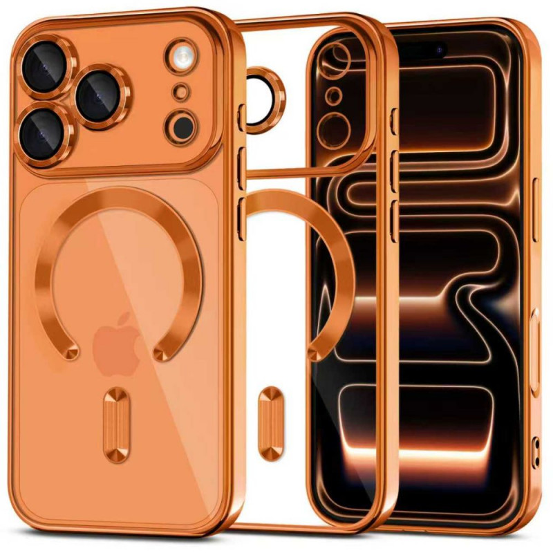 Capa MagFlex MagSafe Tech-Protect para Apple iPhone 17 Pro Max, Cosmic Orange brilhante