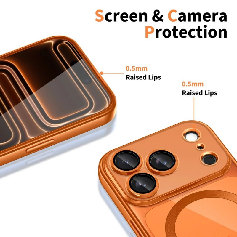 Capa MagFlex MagSafe Tech-Protect para Apple iPhone 17 Pro Max, Cosmic Orange brilhante