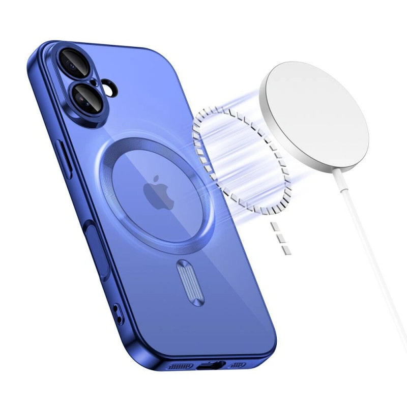 Capa MagSafe Tech-Protect MagFlex para Apple iPhone 17, azul névoa brilhante