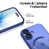 Capa MagSafe Tech-Protect MagFlex para Apple iPhone 17, azul névoa brilhante