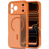 Capa MagSafe Tech-Protect BasicMag para Apple iPhone 17 Pro Max, laranja cósmico mate