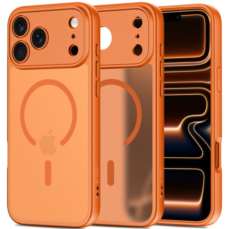 Capa Tech-Protect BasicMag MagSafe para Apple iPhone 17 Pro, Cosmic Orange mate
