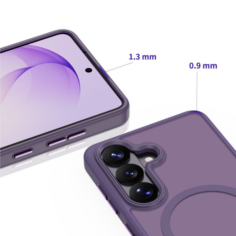Capa MagSafe Tech-Protect Magmat para Samsung Galaxy S26, violeta cobalto mate