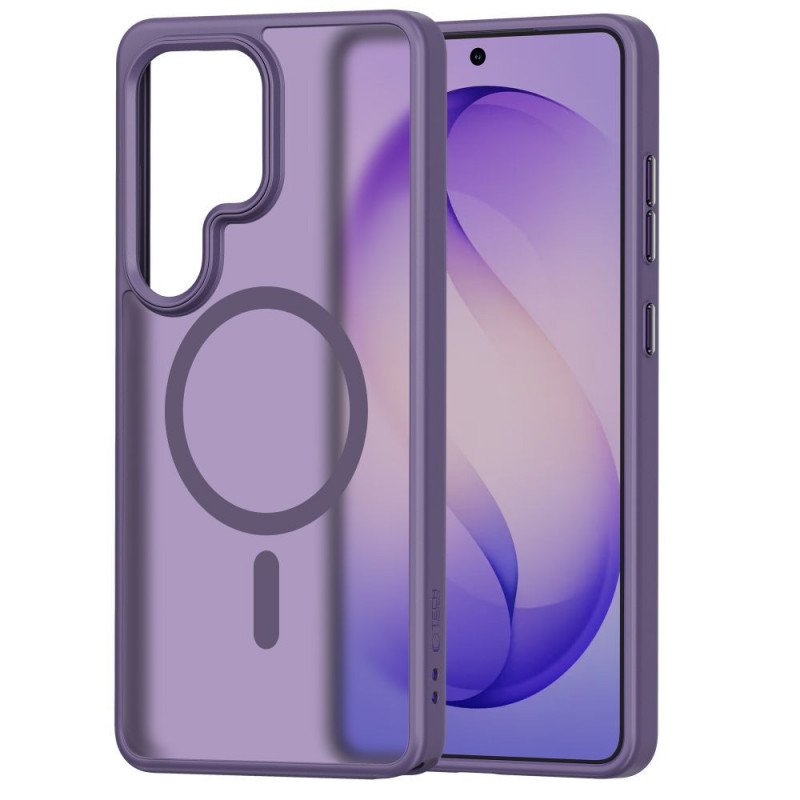 Capa MagSafe Tech-Protect Magmat para Samsung Galaxy S26 Ultra, violeta cobalto mate
