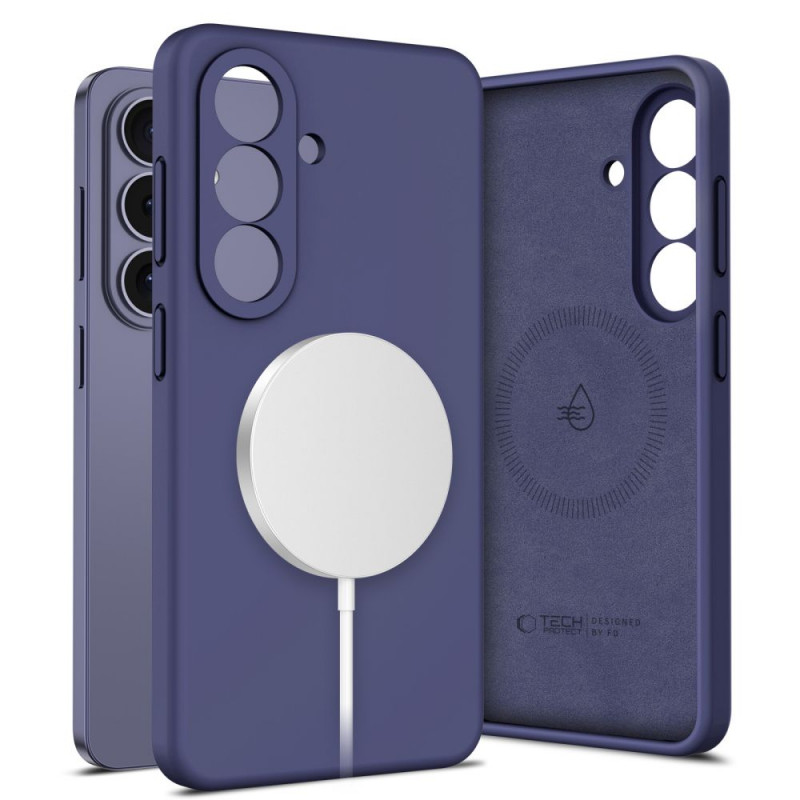 Capa Tech-Protect Silicone MagSafe para Samsung Galaxy S26, Cobalt Violet