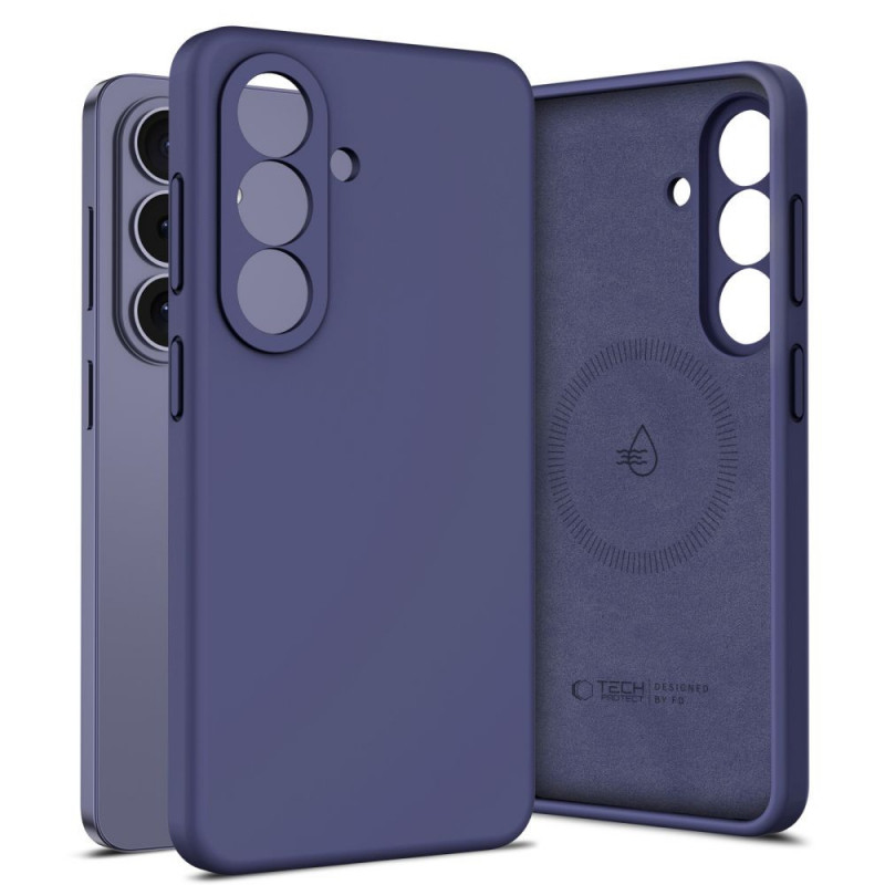 Capa Tech-Protect Silicone MagSafe para Samsung Galaxy S26, Cobalt Violet