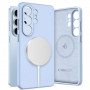 Capa de silicone MagSafe Tech-Protect para Samsung Galaxy S26 Ultra, azul-céu