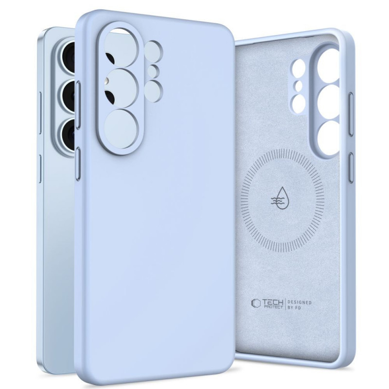 Capa de silicone MagSafe Tech-Protect para Samsung Galaxy S26 Ultra, azul-céu