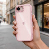 Capa Tech-Protect Magmat para Apple iPhone 16e / 17e, rosa suave/transparente