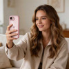 Capa Tech-Protect Magmat para Apple iPhone 16e / 17e, rosa suave/transparente
