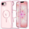Capa MagSafe Magmat Tech-Protect para Apple iPhone 16e / 17e, rosa suave/transparente