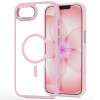 Capa MagSafe Magmat Tech-Protect para Apple iPhone 16e / 17e, rosa suave/transparente