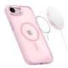 Capa MagSafe Magmat Tech-Protect para Apple iPhone 16e / 17e, rosa suave/transparente