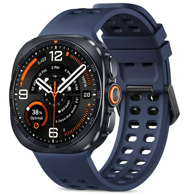 Pulseira de silicone Air Tech-Protect para Samsung Galaxy Watch Ultra 1 / 2 (2024-2026) 47 mm, azul-marinho