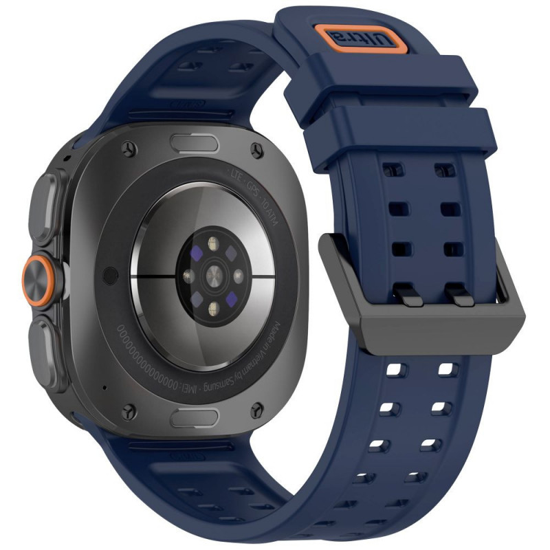 Pulseira de silicone Air Tech-Protect para Samsung Galaxy Watch Ultra 1 / 2 (2024-2026) 47 mm, azul-marinho