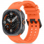 Pulseira Tech-Protect Silicone Air para Samsung Galaxy Watch Ultra 1 / 2 (2024-2026) 47 mm, laranja tangerina