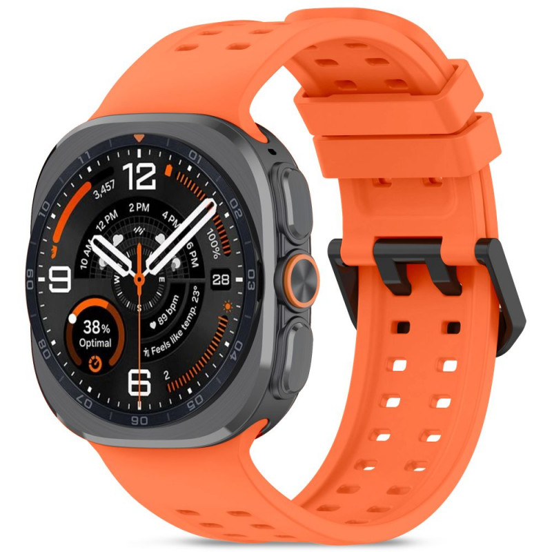 Pulseira Tech-Protect Silicone Air para Samsung Galaxy Watch Ultra 1 / 2 (2024-2026) 47 mm, laranja tangerina