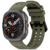 Pulseira Tech-Protect Silicone Air para Samsung Galaxy Watch Ultra 1 / 2 (2024-2026) 47 mm, verde-oliva
