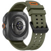 Pulseira Tech-Protect Silicone Air para Samsung Galaxy Watch Ultra 1 / 2 (2024-2026) 47 mm, verde-oliva