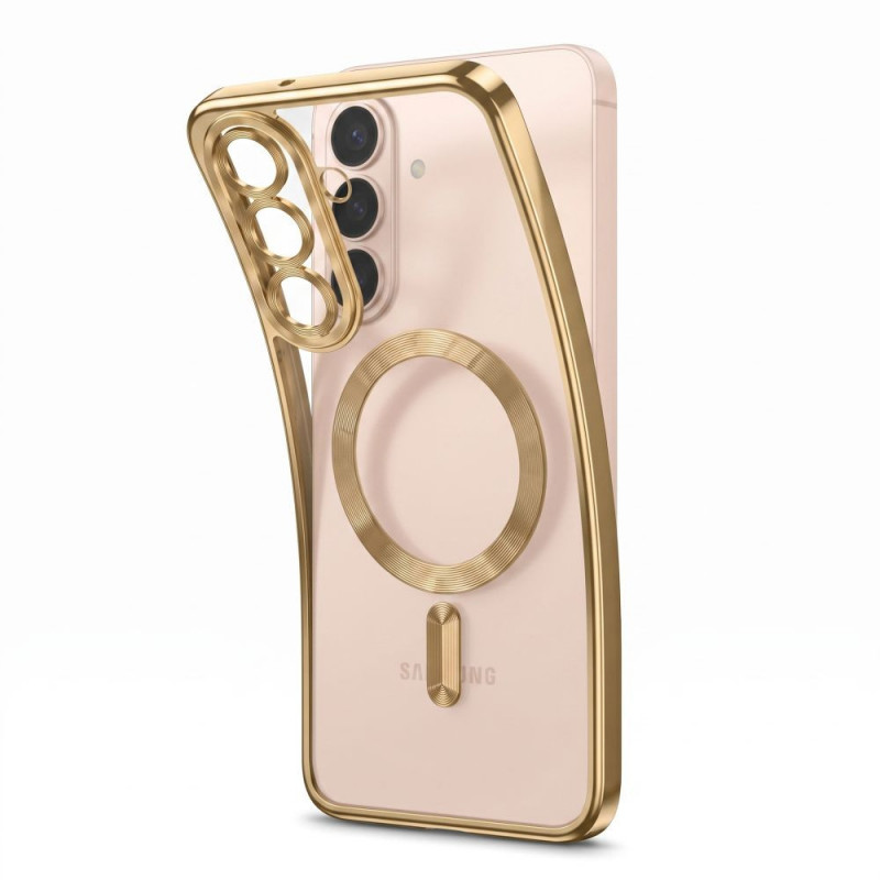 Capa MagFlex MagSafe Tech-Protect para Samsung Galaxy S26 FE dourado brilhante