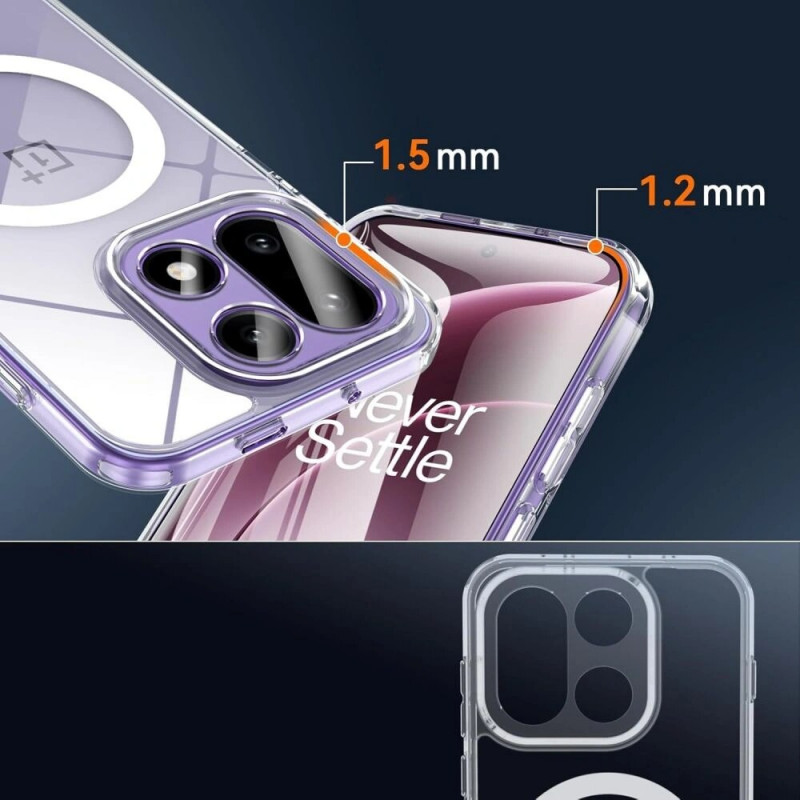 Capa Tech-Protect Flexair Hybrid MagSafe para OnePlus 15 transparente