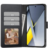 Capa carteira Tech-Protect Xiaomi Poco F8 Pro, preta