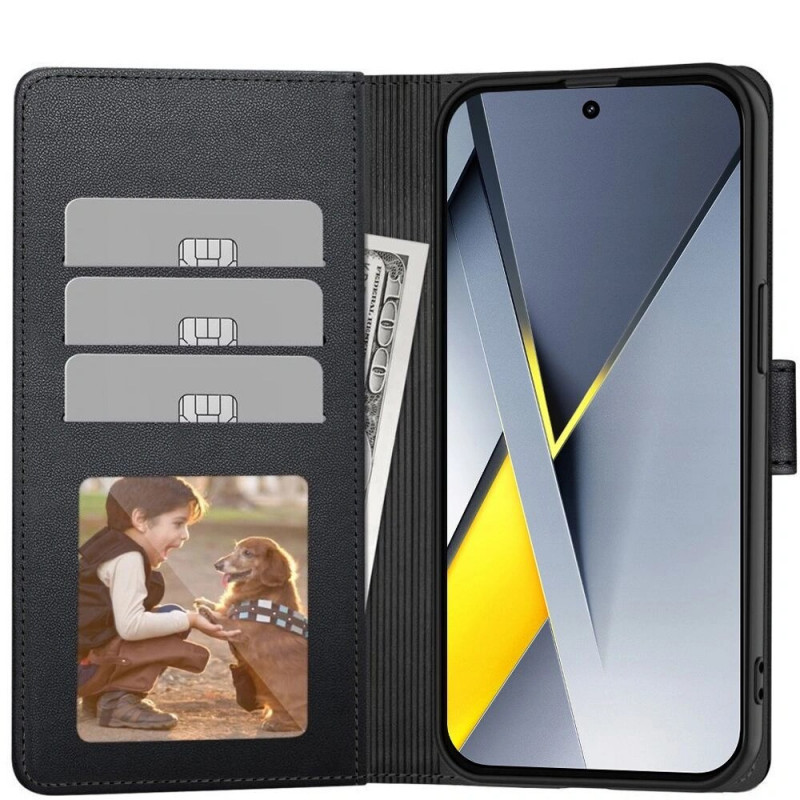 Capa carteira Tech-Protect Xiaomi Poco F8 Pro, preta
