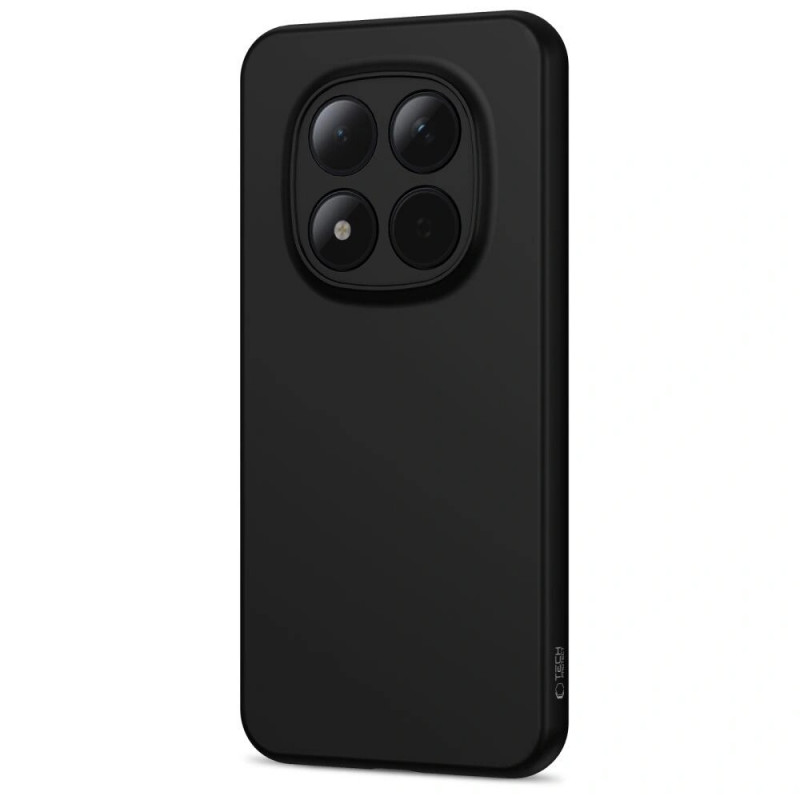 Capa de silicone Tech-Protect Icon para Xiaomi Redmi Note 15 Pro 5G, preta