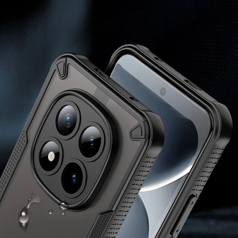 Capa Tech-Protect Rugged Shield MagSafe para Xiaomi Poco M8 Pro / Redmi Note 15 Pro+ 5G, preto mate