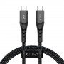 Cabo USB-C para USB-C Tech-Protect Ultraboost UB11T PD 240W, 100 cm, preto