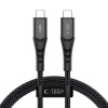 Cabo USB-C para USB-C Tech-Protect Ultraboost UB11T PD 240W, 100 cm, preto