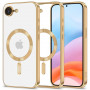 Capa MagFlex MagSafe Tech-Protect THP3927 para Apple iPhone 17e / 16e, dourado brilhante