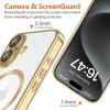 Capa MagFlex MagSafe Tech-Protect THP3927 para Apple iPhone 17e / 16e, dourado brilhante