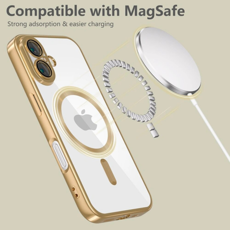 Capa MagFlex MagSafe Tech-Protect THP3927 para Apple iPhone 17e / 16e, dourado brilhante